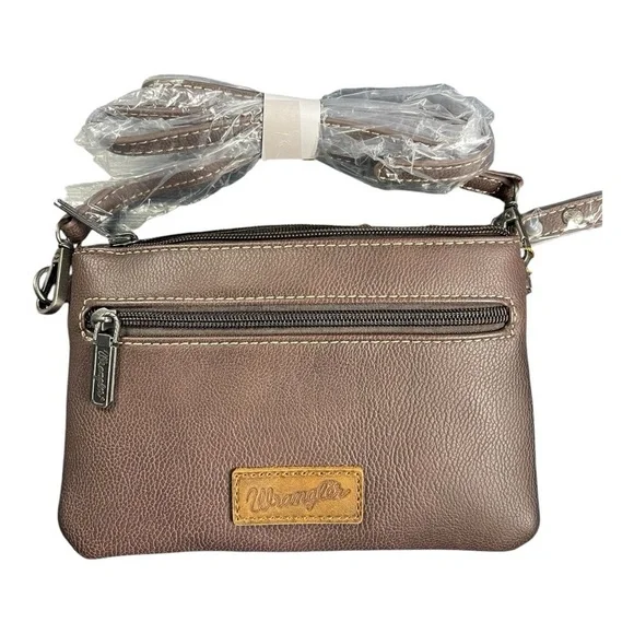 Wrangler Brown Crossbody Bag - Brand New - Picture 1 of 4